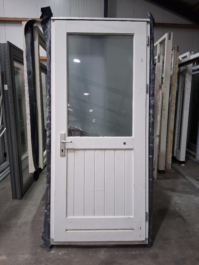2x Achterdeurkozijn Hr++, Doe-het-zelf en Verbouw, 100 tot 120 cm, Gebruikt, 215 cm of meer, Ophalen of Verzenden