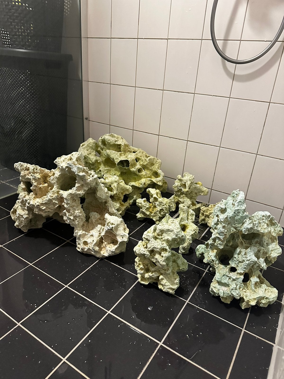 Prachtige aquarium kunst-maanstenen/decoratie/ornamenten, Ophalen, Gebruikt, Decoratie