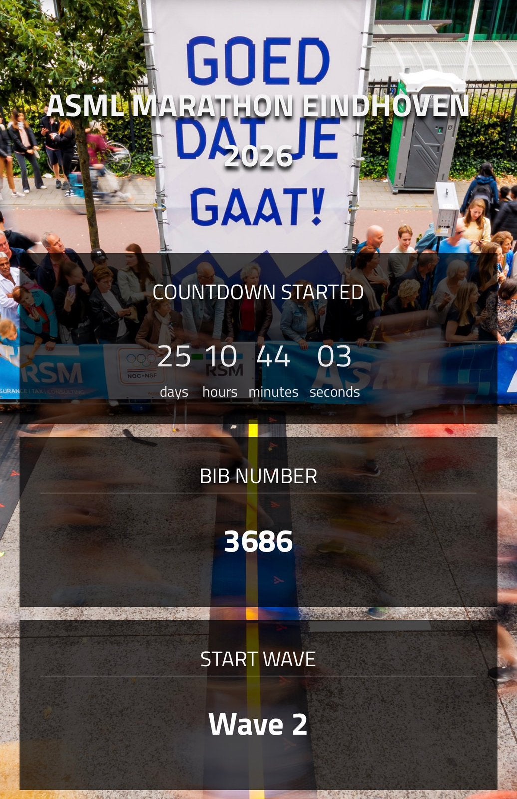 Eindhoven Full Marathon, Tickets en Kaartjes, Eén persoon