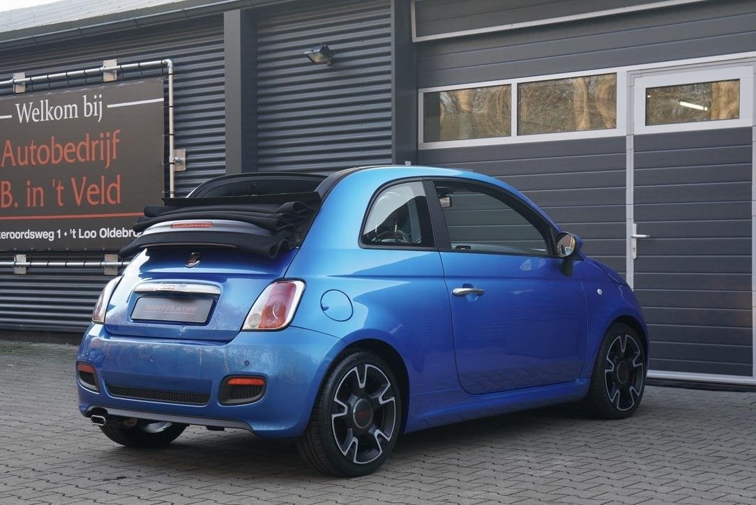 Fiat 500 C 1.2 500S DIGITALE COCKPIT LEDER AIRCO PDC ARMSTEU, Auto's, Gebruikt, 4 cilinders, Cabriolet, Leder en Stof