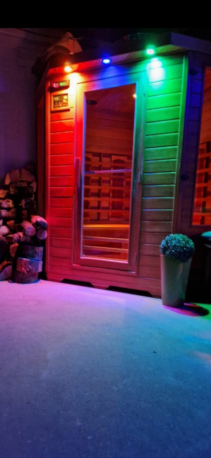 3 persoons infarood sauna, Ophalen of Verzenden, Zo goed als nieuw, Complete sauna