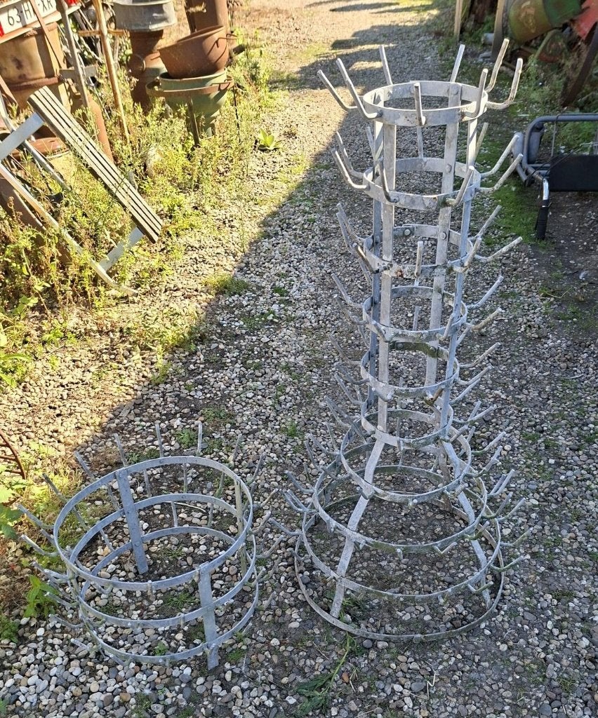 Vintage Metalen Flessenrek - Groot en Klein, Ophalen