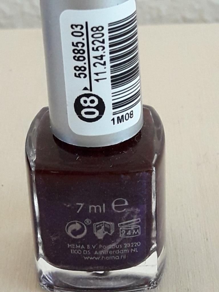 nagellak / nailpolish hema kleur 08 paars /violet, Ophalen of Verzenden, Nieuw, Paars, Handen en Nagels