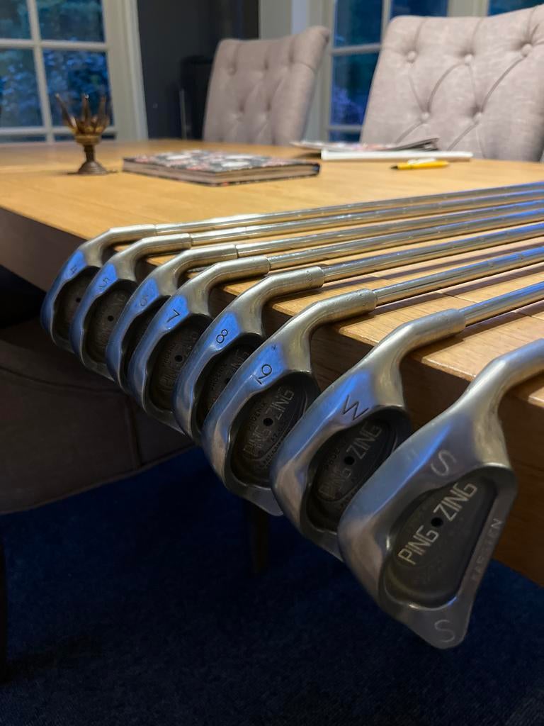 Complete Golfset: Ping Zing IJzers, TaylorMade Driver, Fly P, Sport en Fitness, Golf, Ophalen, Gebruikt, Set, Ping