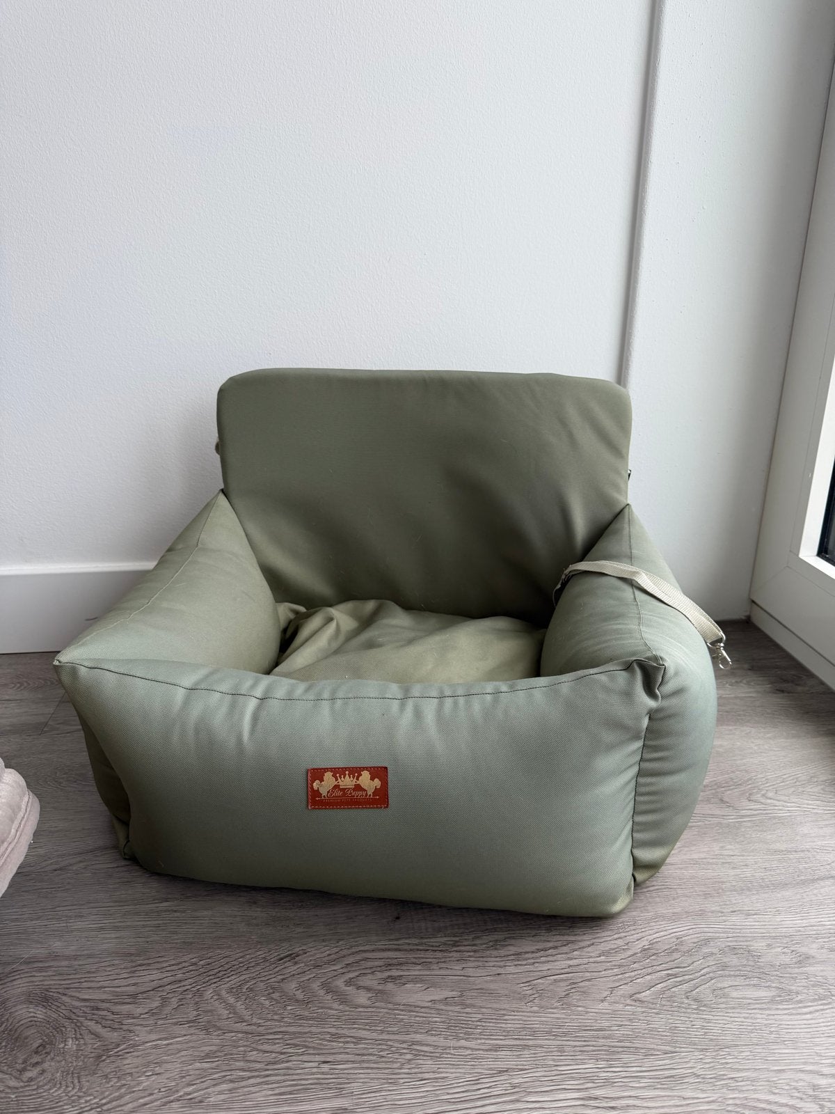 Elite puppy premium hondenmand groen, Ophalen, Zo goed als nieuw