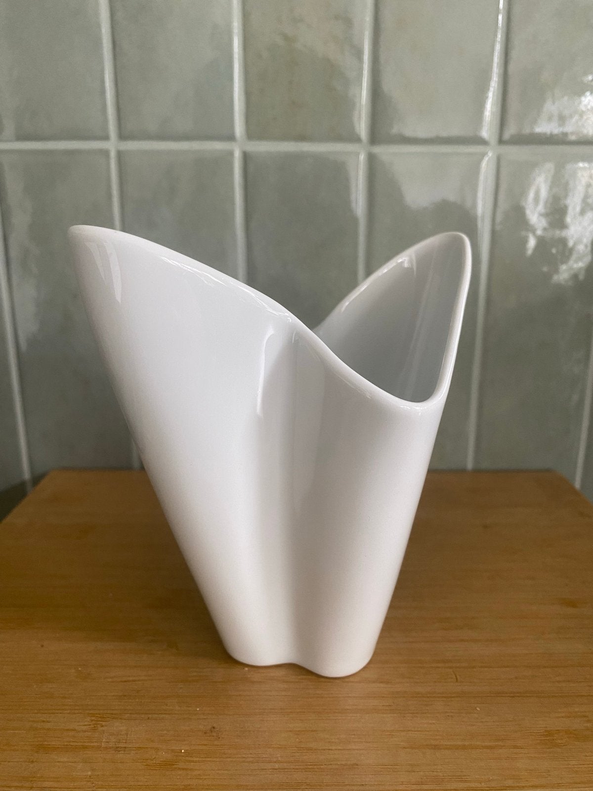 Witte porseleinen vaas Rosenthal Selb Germany Kunstabteilung, Ophalen of Verzenden