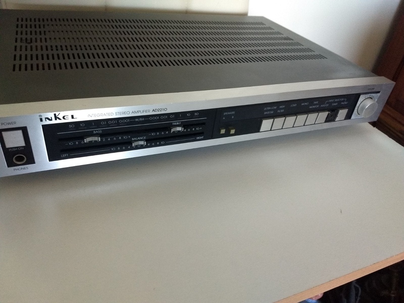 Goede Inkel versterker AD-2210, Ophalen, 120 watt of meer, Overige merken