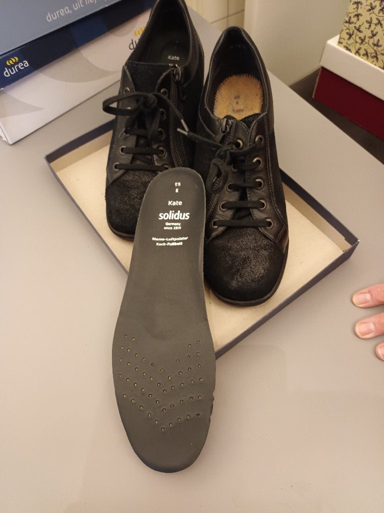 Dames sneakers / sneakers zwart, Solidus, Zwart, Ophalen of Verzenden, Sneakers of Gympen