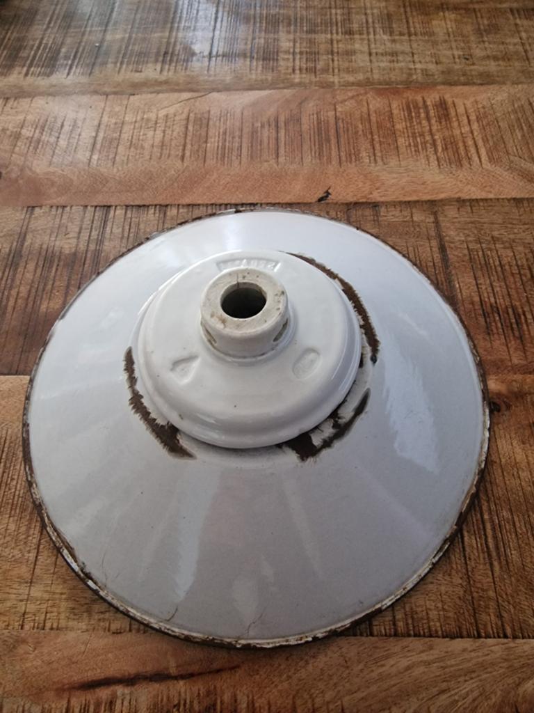Vintage Emaille lampenkap, Ophalen of Verzenden