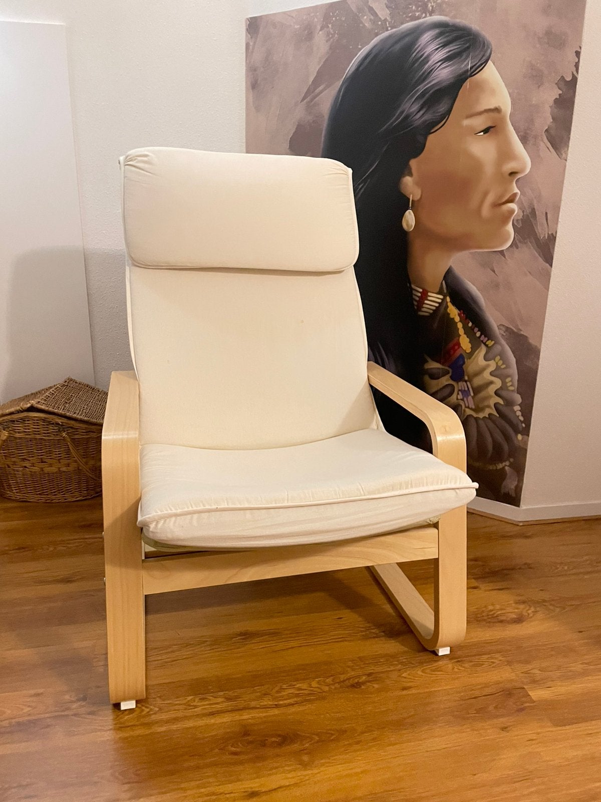 Ikea Poäng stoel, Ophalen, 75 tot 100 cm, 50 tot 75 cm