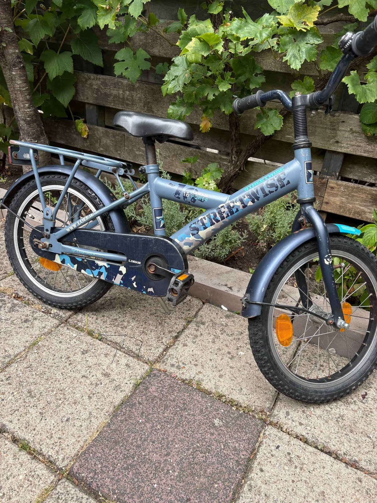 Loekie Streetwise 16 inch kinderfiets, Fietsen en Brommers, Fietsen | Kinderfietsjes, Ophalen, Gebruikt, Terugtraprem, 16 tot 20 inch