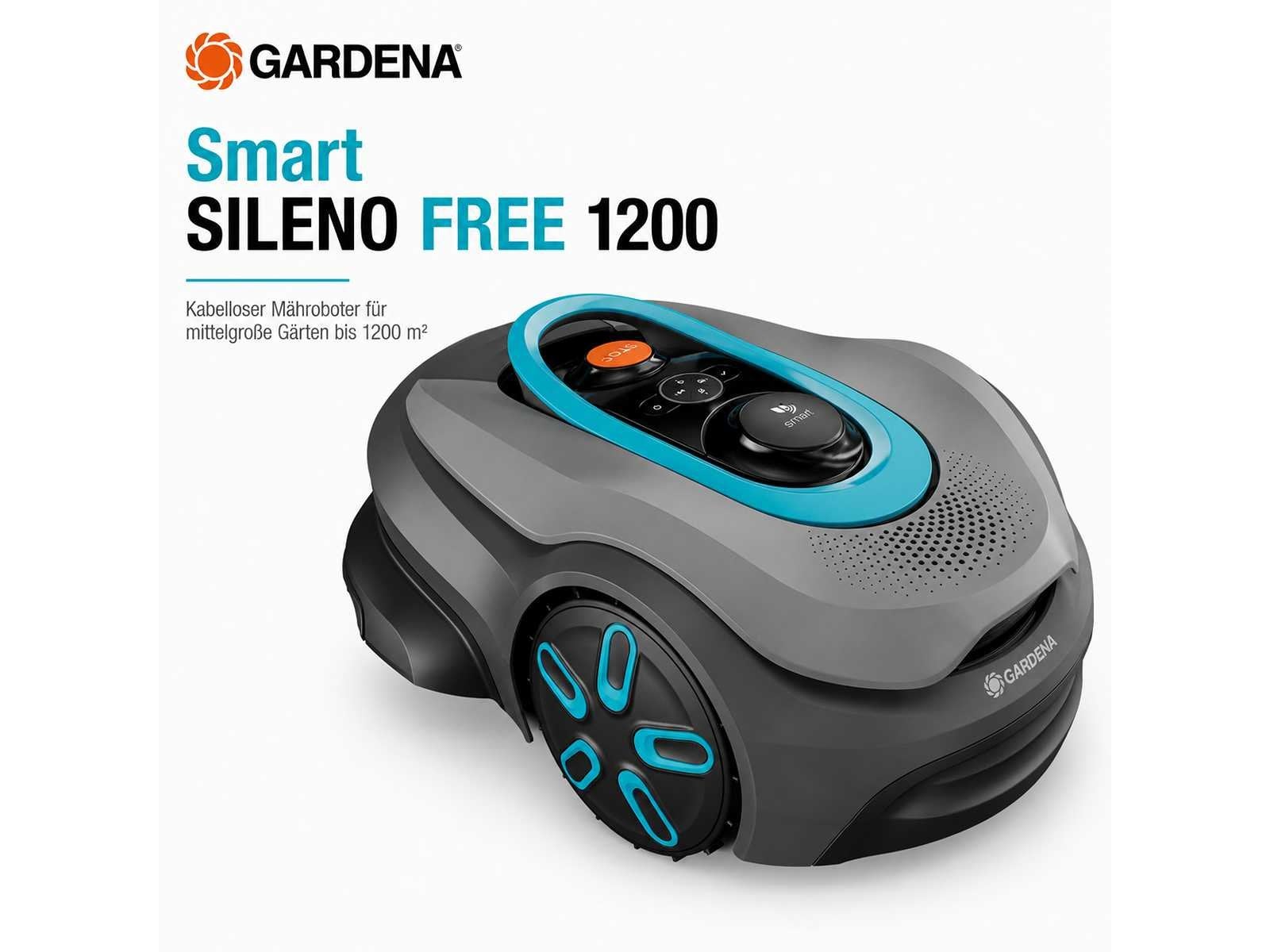 Gardena - Smart SILENO FREE 1200 - Robotmaaier, Zakelijke goederen, Machines en Bouw | Tuin, Park en Bosbouw, Maaier