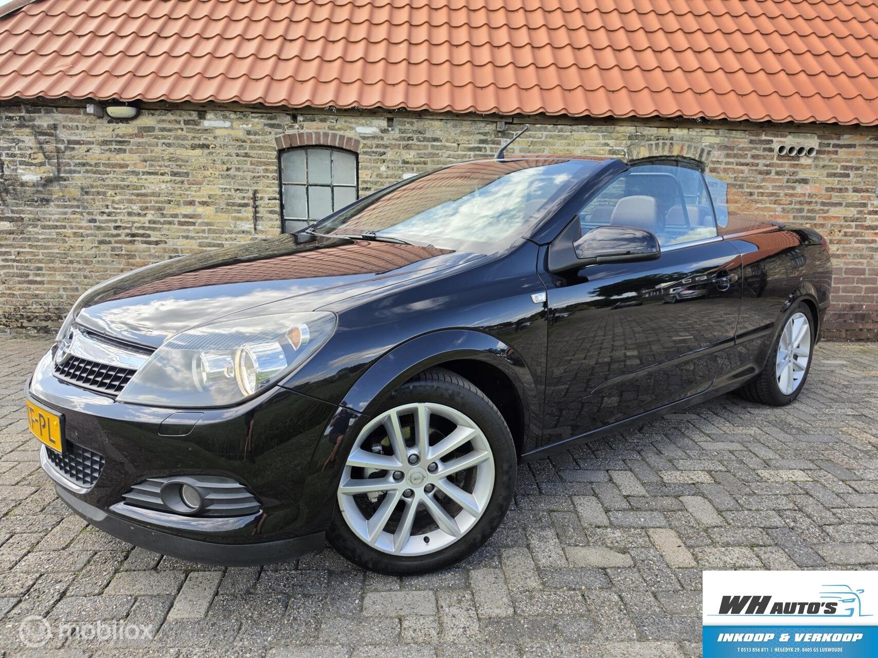 Opel Astra TwinTop 1.8 Temptation | bruin leer!, Auto's, Gebruikt, 4 cilinders, Cabriolet, 4 stoelen