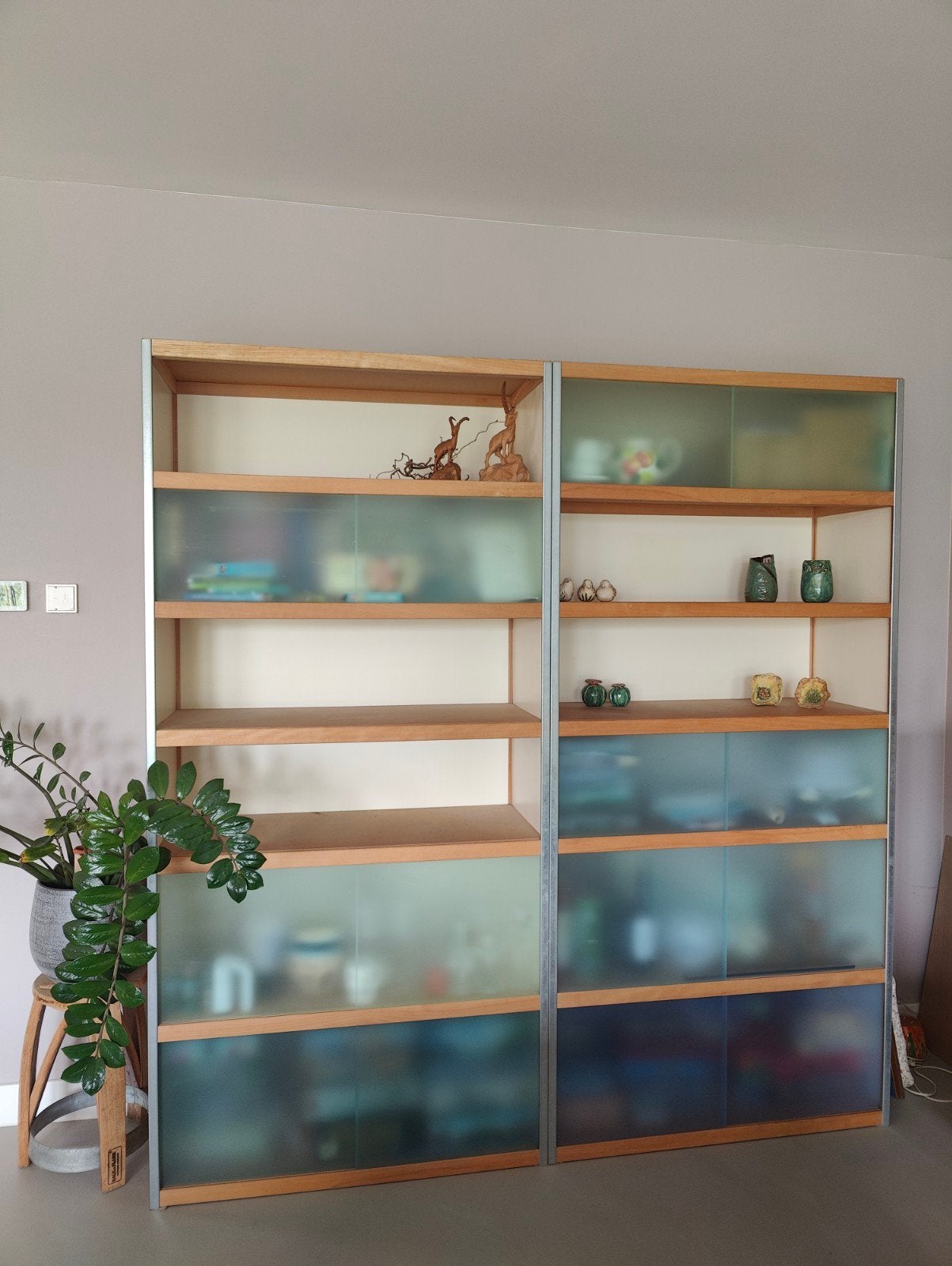 Twee Kewlox/Moduloo kasten - 100x210x42 cm, Ophalen, 100 tot 150 cm, 200 cm of meer, Overige houtsoorten