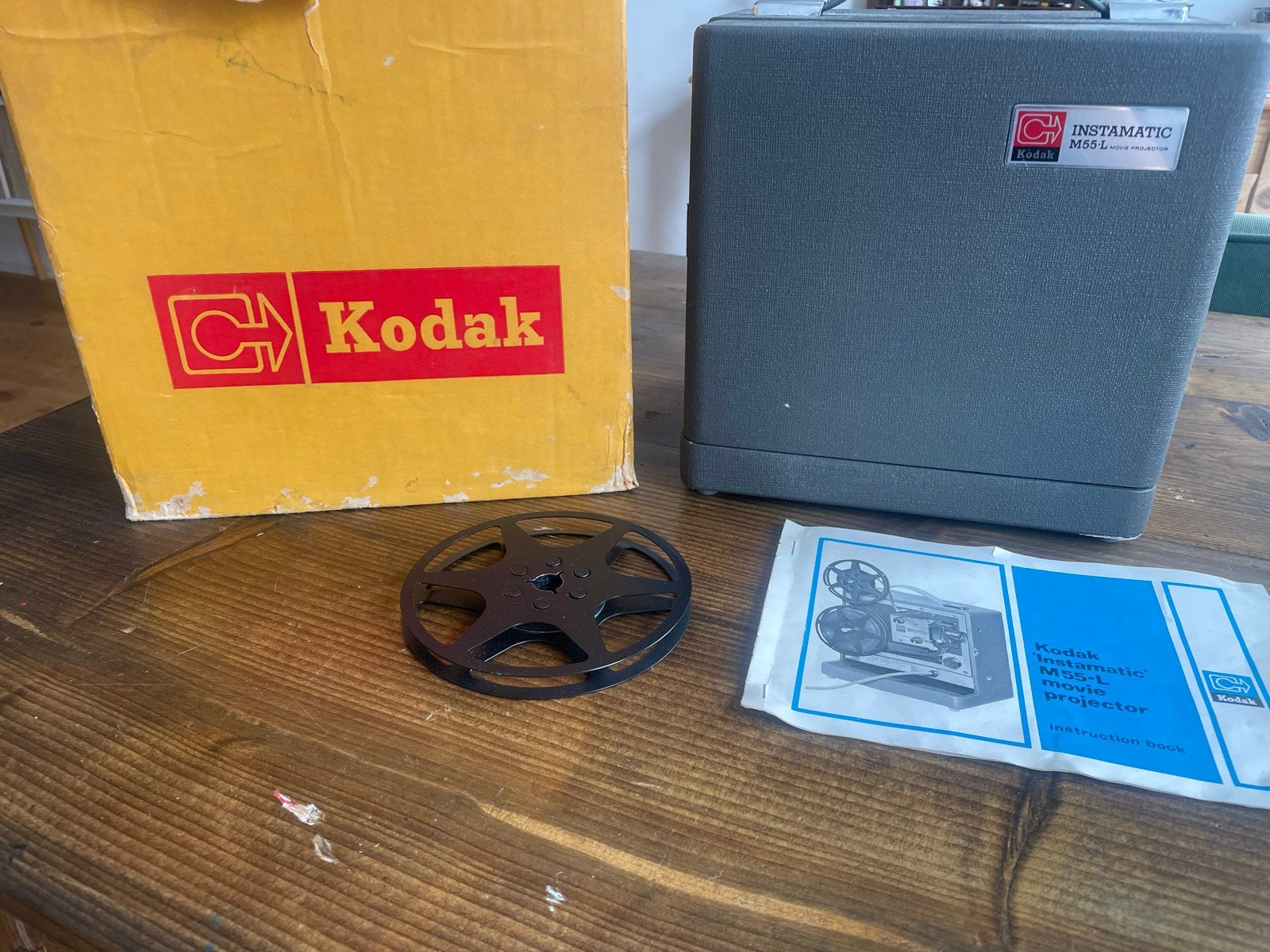 Vintage Kodak Instamatic M55-L Filmprojector met doos, Ophalen of Verzenden, Gebruikt, Overige technologieën, Overige resoluties