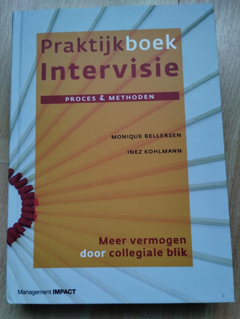 Praktijkboek intervisie, Boeken, Nieuw, M.Bellersen, Alpha, HBO