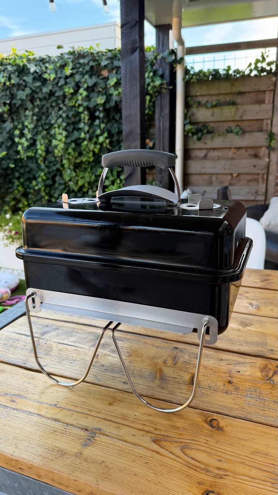 Weber Go Anywhere (WGA) - Draagbare BBQ, zo goed als nieuw, Ophalen of Verzenden, Zo goed als nieuw