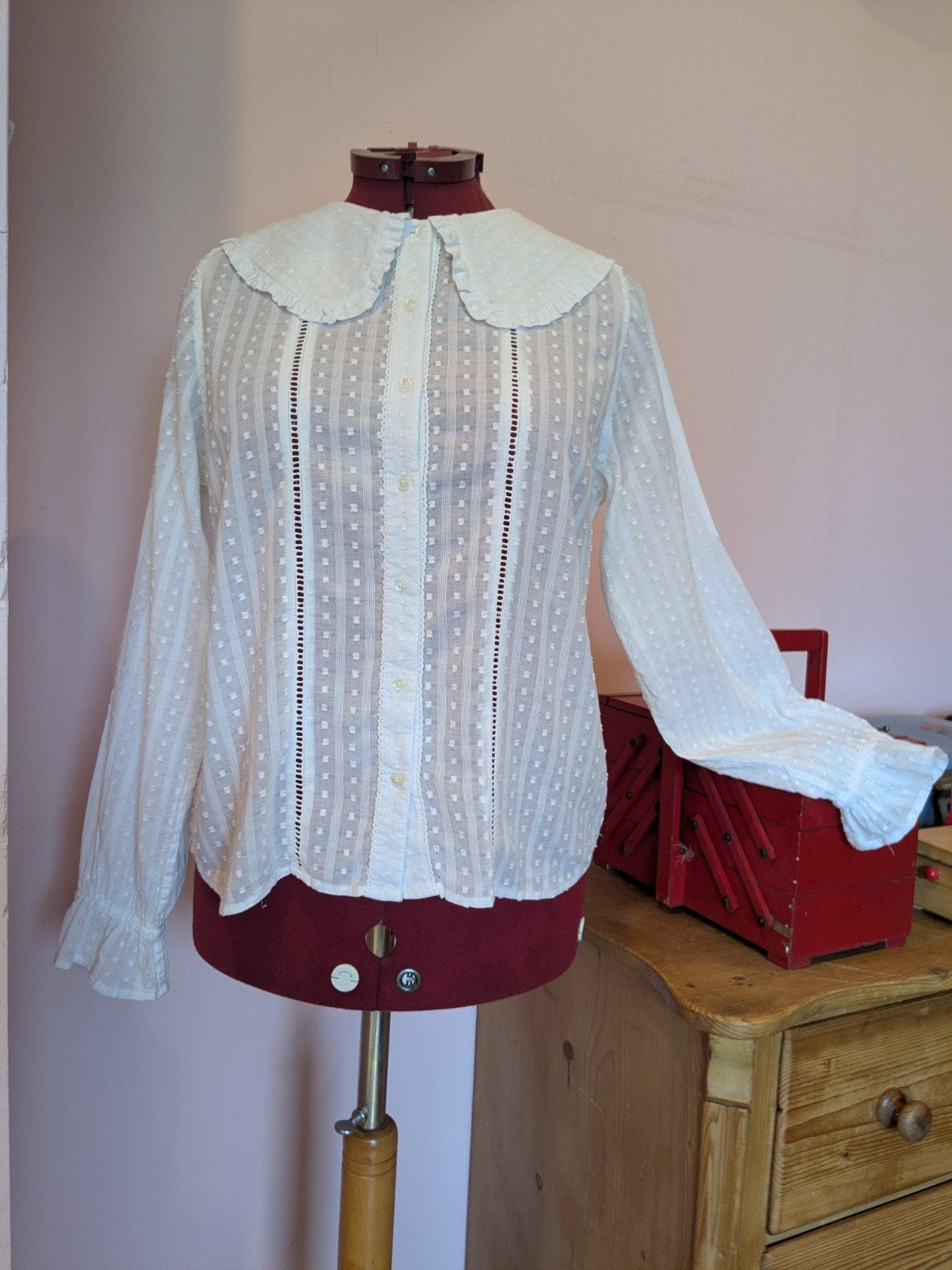 America today witte blouse met peter pan kraag, Ophalen of Verzenden, Zo goed als nieuw, Wit