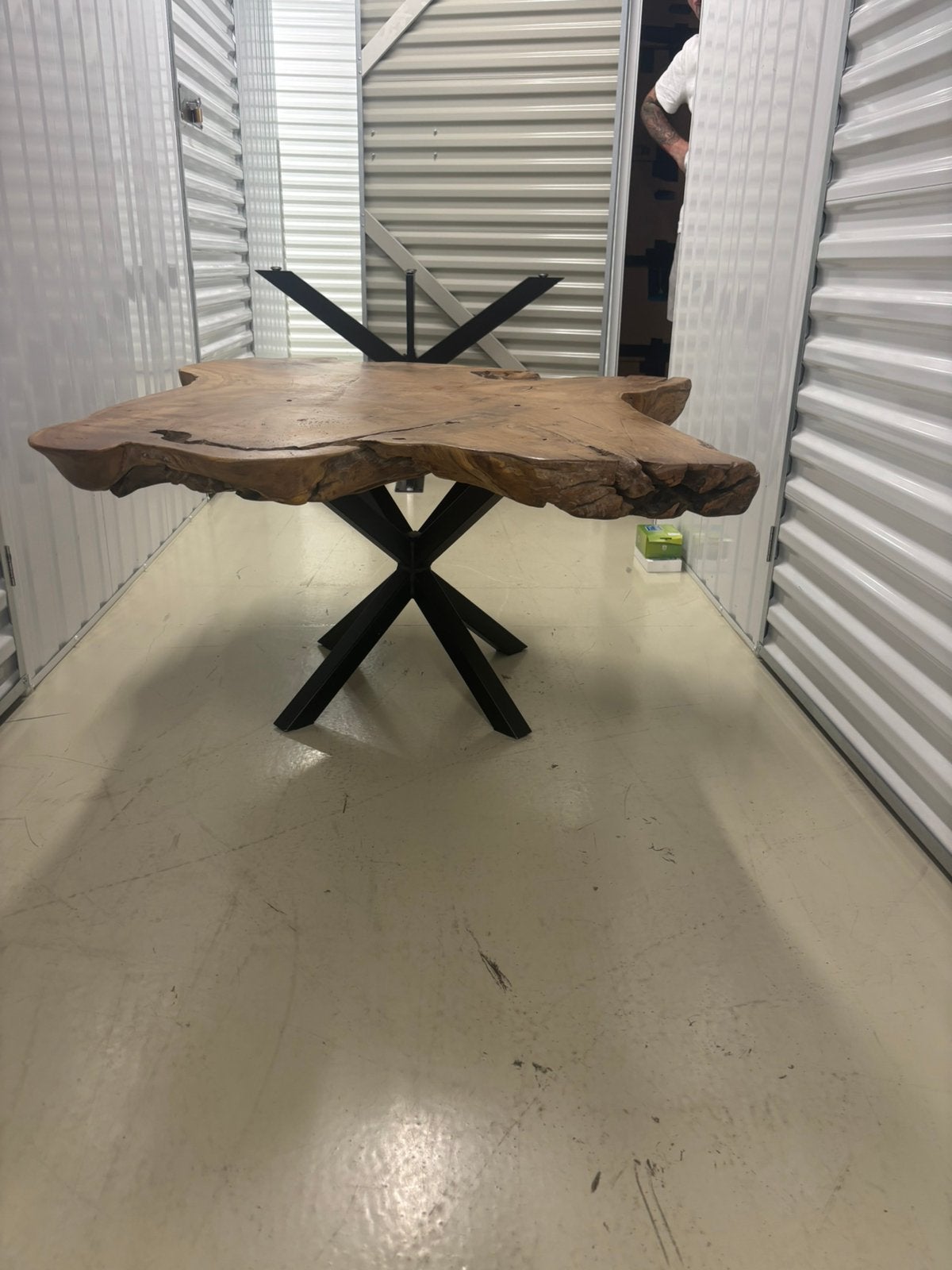 Boomstam salontafel, Ophalen, 100 tot 150 cm, 50 tot 100 cm, Zo goed als nieuw