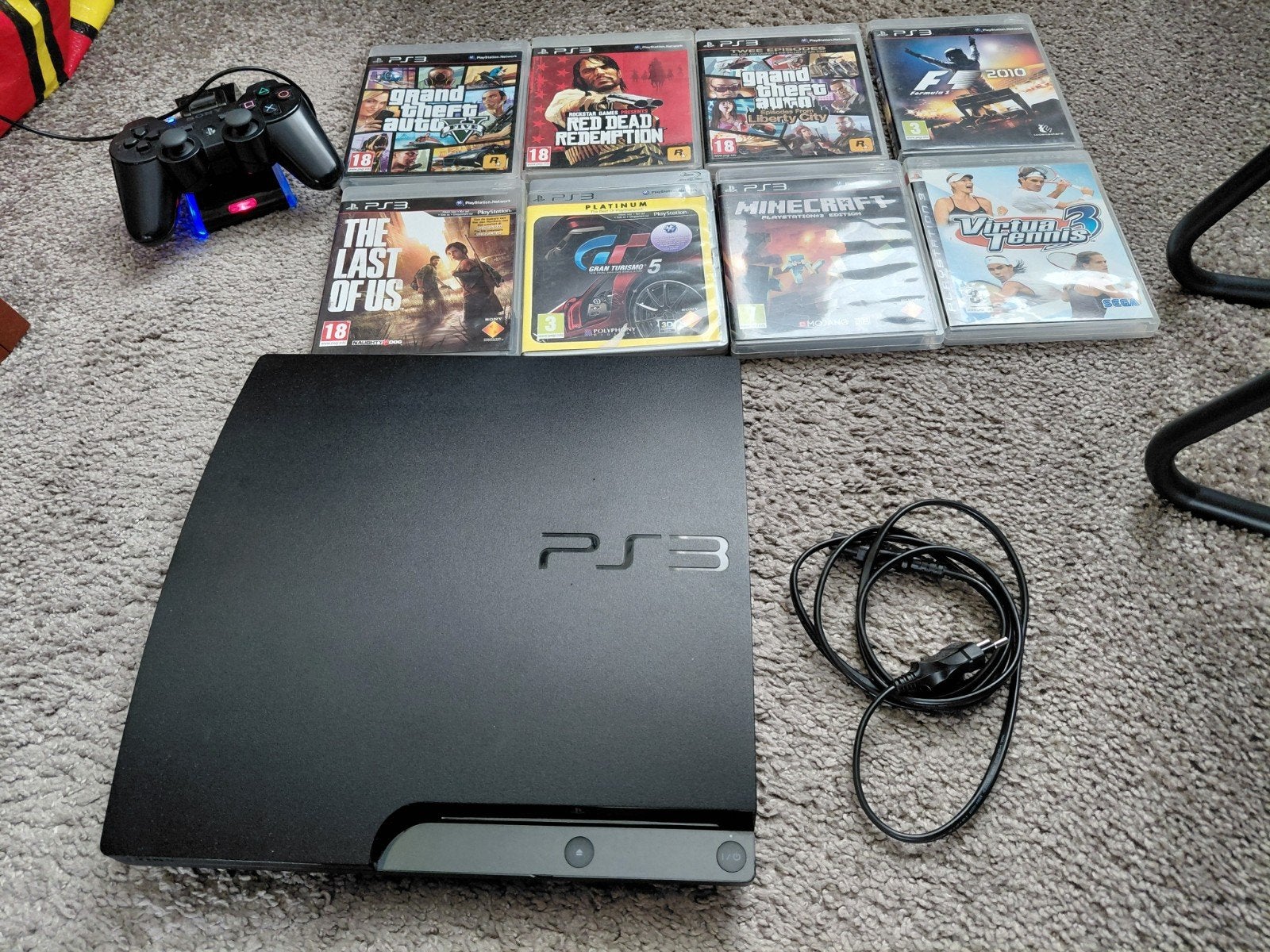 PlayStation 3 Slim met games en controller, Ophalen, Met games, 320 GB, Zo goed als nieuw