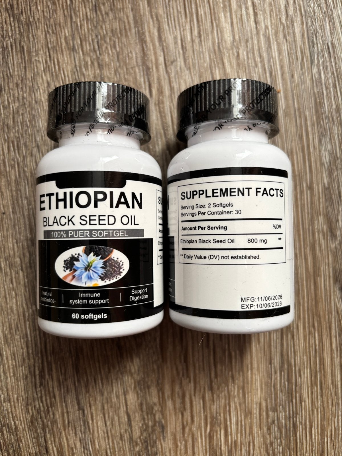 Ethiopian Black Seed Oil Softgels - 60 stuks, Ophalen of Verzenden, Nieuw, Poeder of Drank