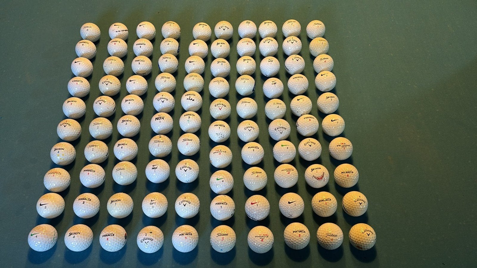 100 Golfballen van Topmerken:Callaway,Titleist,Nike,pinnacle, Ophalen of Verzenden, Zo goed als nieuw, Bal(len), Callaway