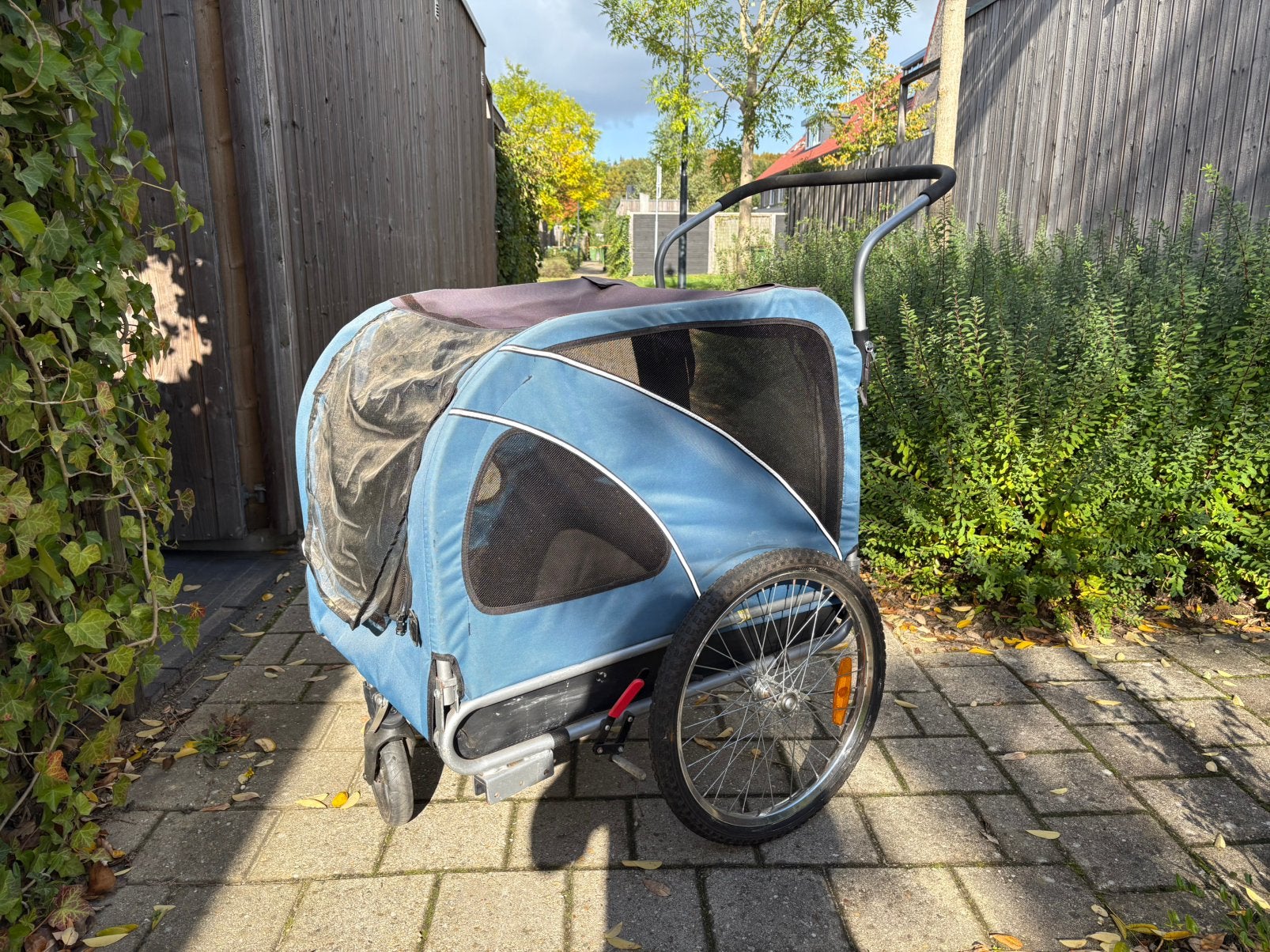 Leonpets 2-in-1 opvouwbare hondenfietskar, Dieren en Toebehoren, Overige merken, Ophalen, Gebruikt, Hondenfietskar