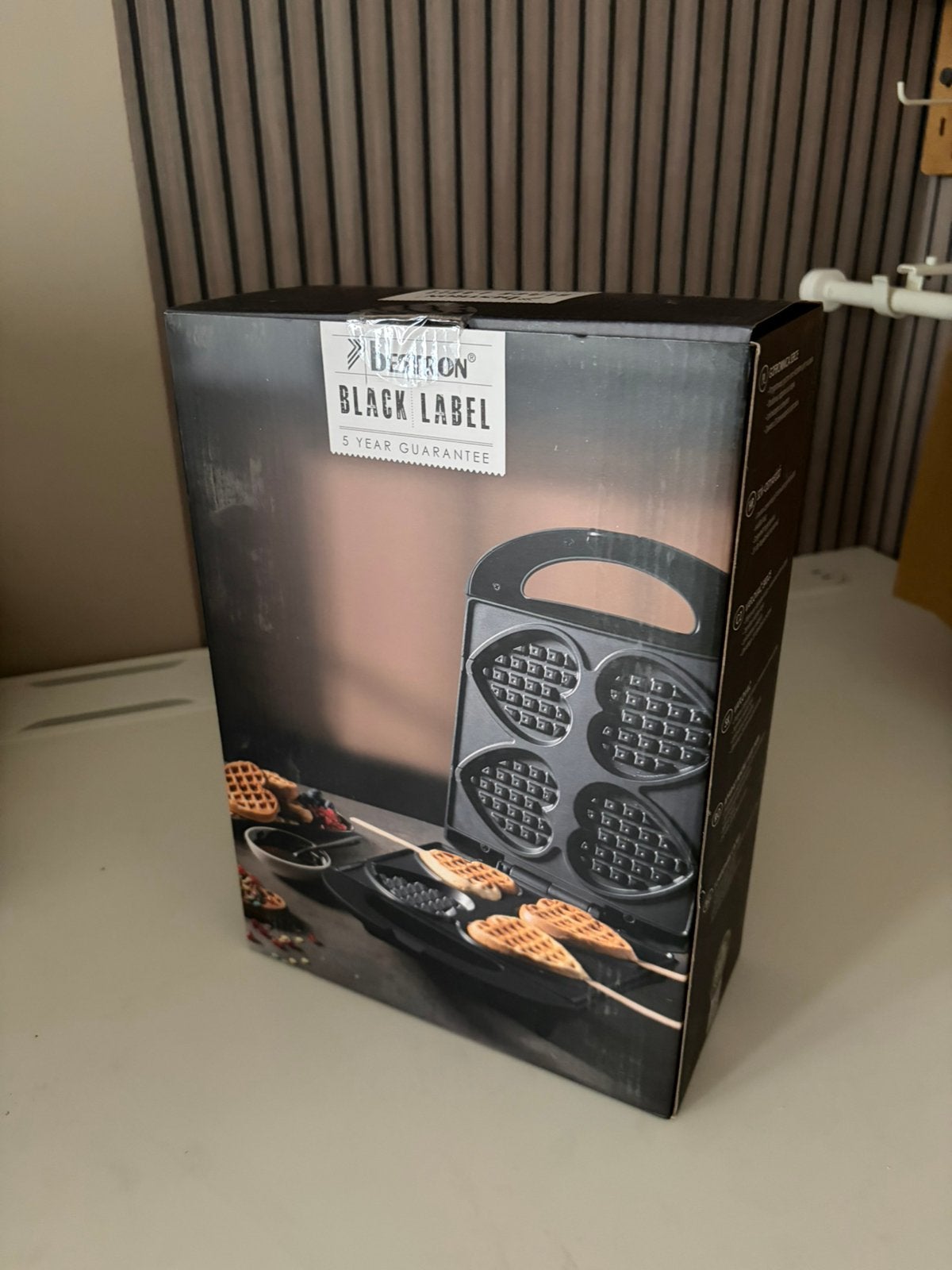Wafelijzer hartjes vorm nieuw in doos, Ophalen of Verzenden, Nieuw