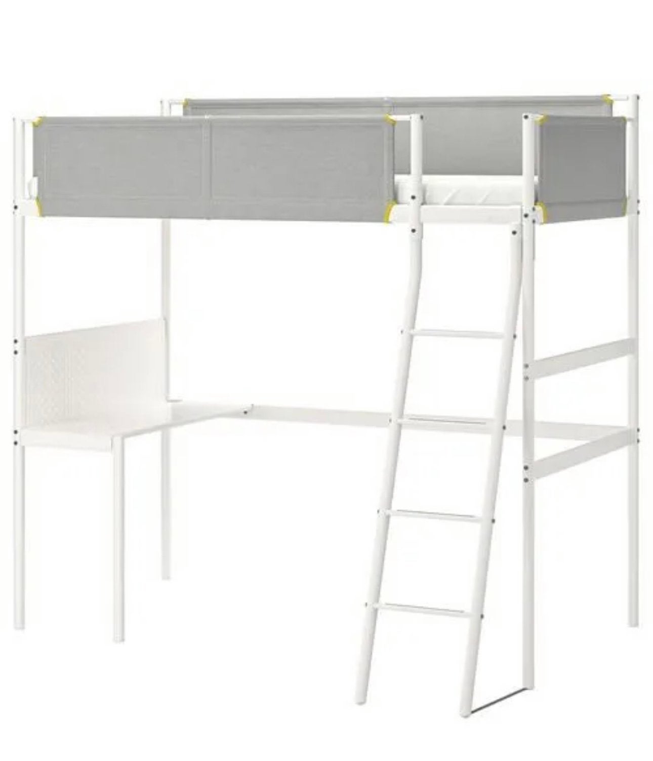 IKEA SMÅSTAD Hoogslaper met bureau – zonder matras, Ophalen, Gebruikt, Eenpersoons, 200 cm