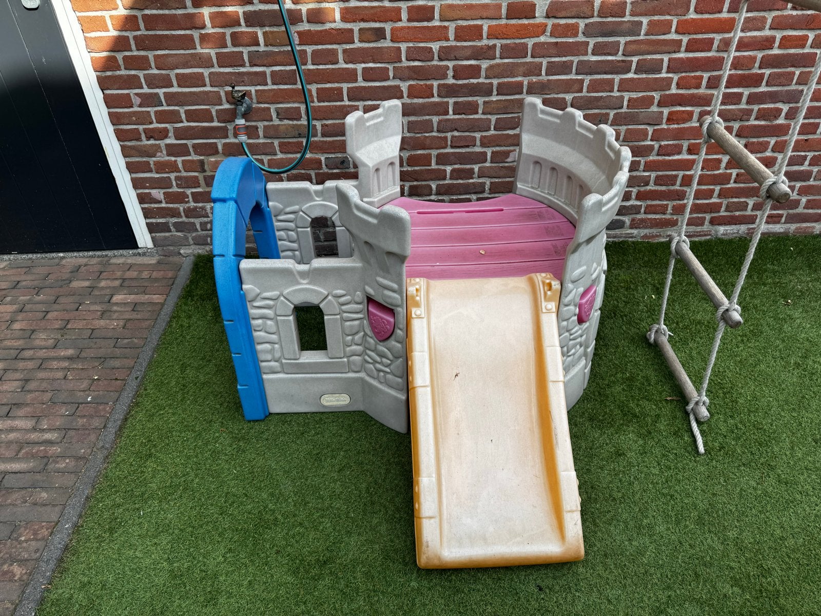 Little Tikes Speelkasteel met Glijbaan voor Dreumes en Peute, Ophalen, Gebruikt, Glijbaan