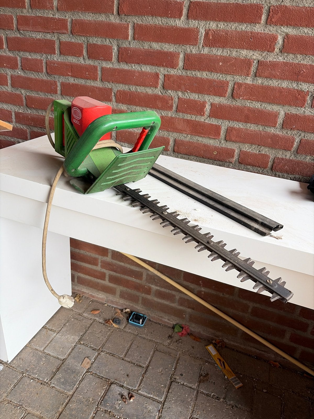 Elektrische heggenschaar - BRID 400L, Tuin en Terras, Ophalen, Gebruikt, Elektrisch