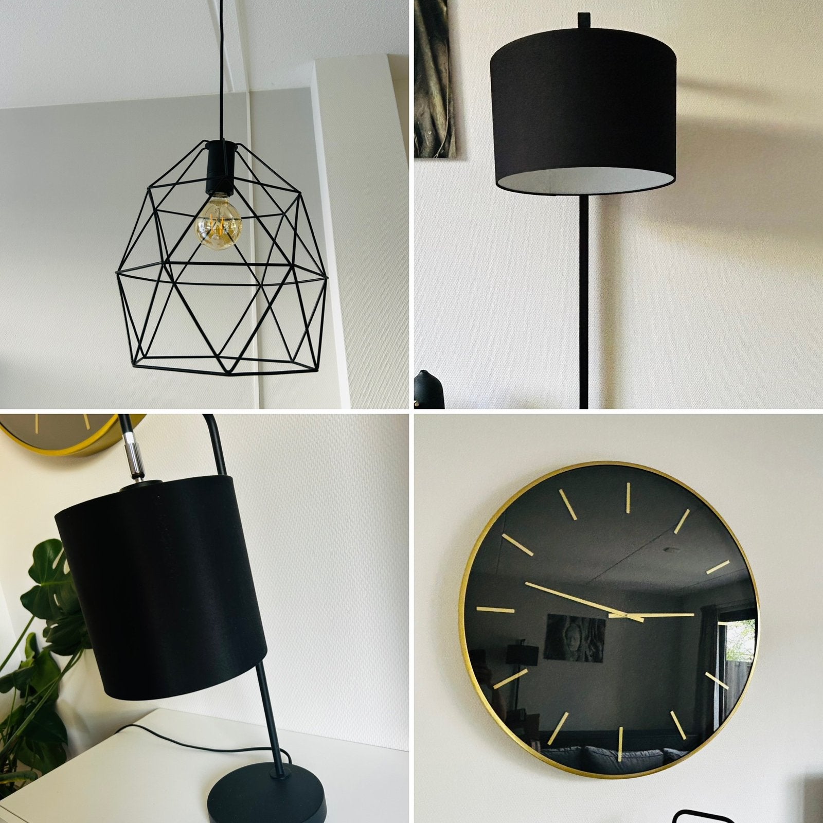 Drie lampen en klok, Ophalen, Zo goed als nieuw