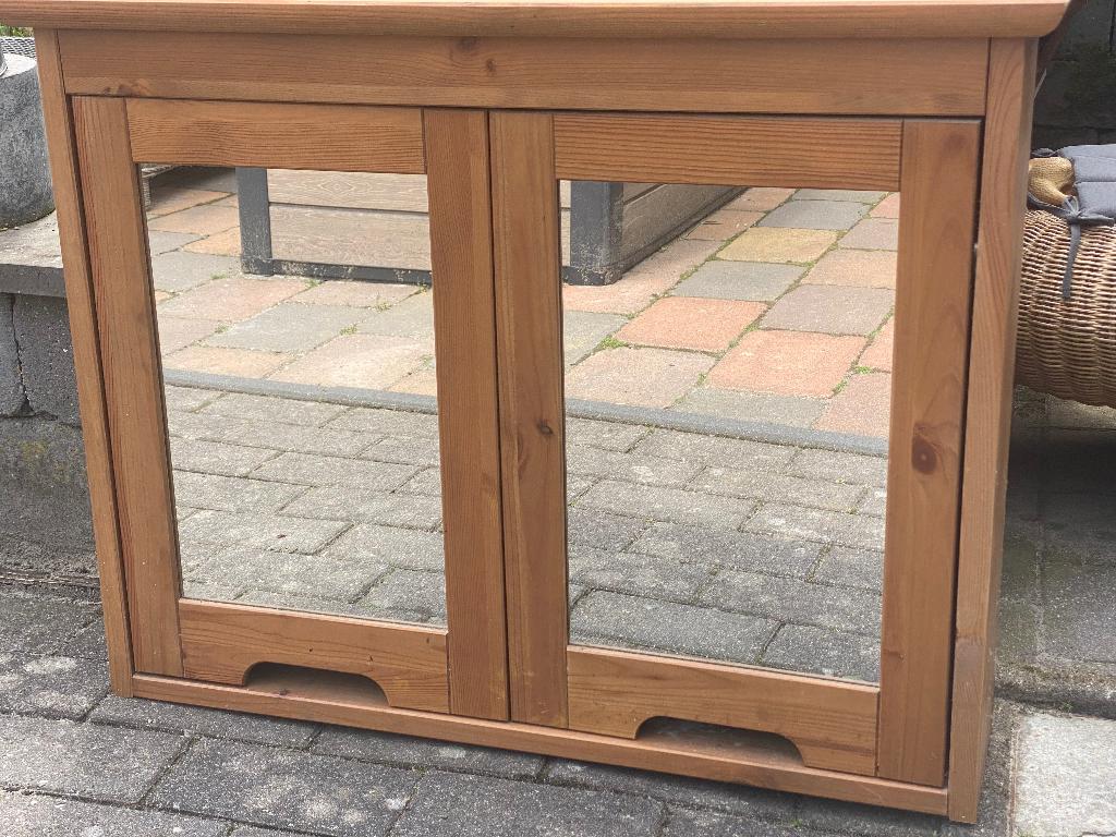 Grenen IKEA spiegelkastje badkamer, Ophalen, 50 tot 100 cm, Minder dan 100 cm, 25 tot 50 cm