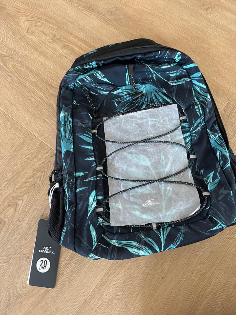 Nieuwe O'Neill rugzak met tropische print, 20 liter, 25 tot 40 cm, Ophalen of Verzenden, Zo goed als nieuw, Overige merken