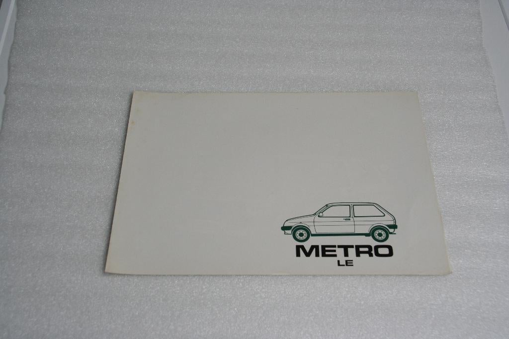 Folder Austin Metro LE (circa 1981) (40), Ophalen of Verzenden, Nieuw, Overige merken
