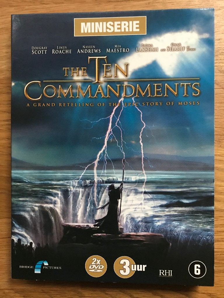 DVD Mini serie 2 DVD's The Ten Commandments, Cd's en Dvd's, Vanaf 6 jaar, Ophalen of Verzenden, Zo goed als nieuw, Historisch of Kostuumdrama