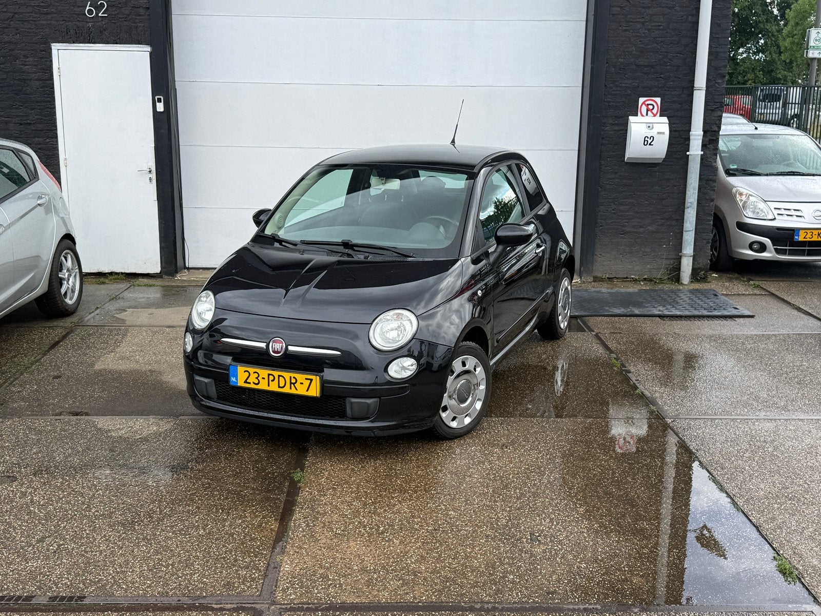 Fiat 500 1.2 AUTOMAAT 2011 ( Airco/Nap/NewApK, 4 cilinders, Leder en Stof, Zwart, Origineel Nederlands