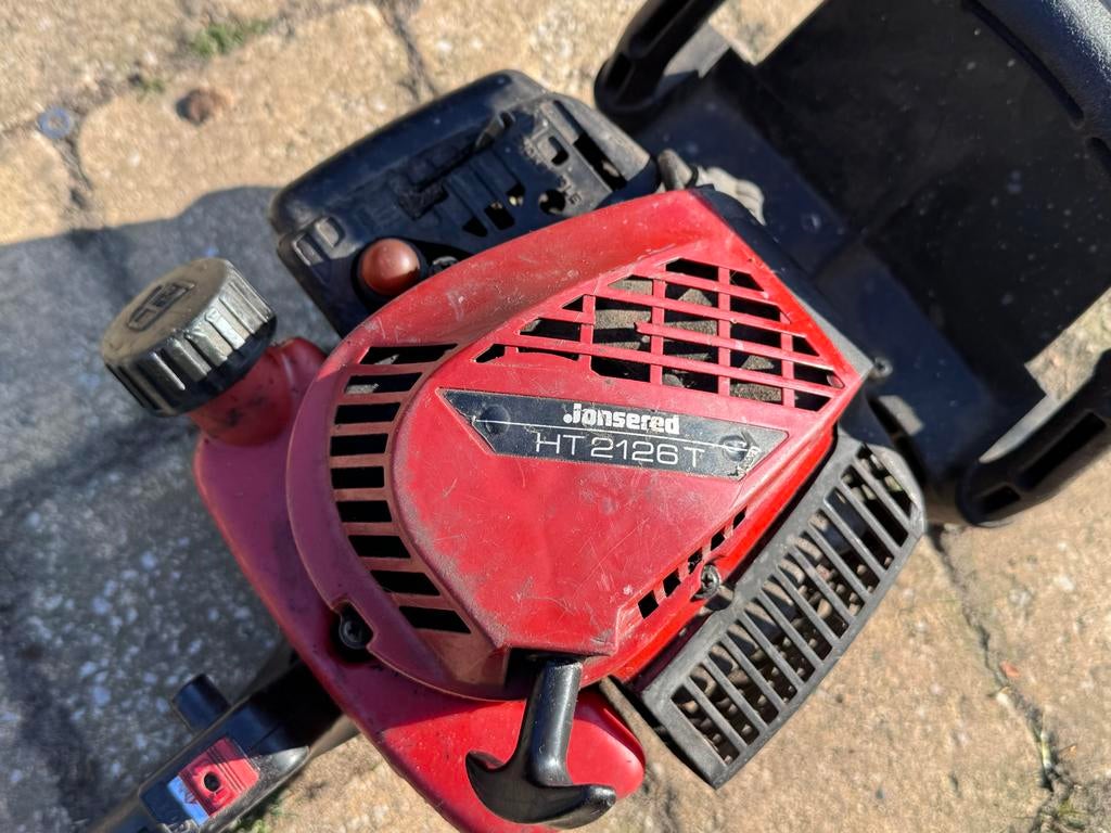 Jonsered HT 2126T Heggenschaar - Benzine, Ophalen of Verzenden, Gebruikt, Benzine