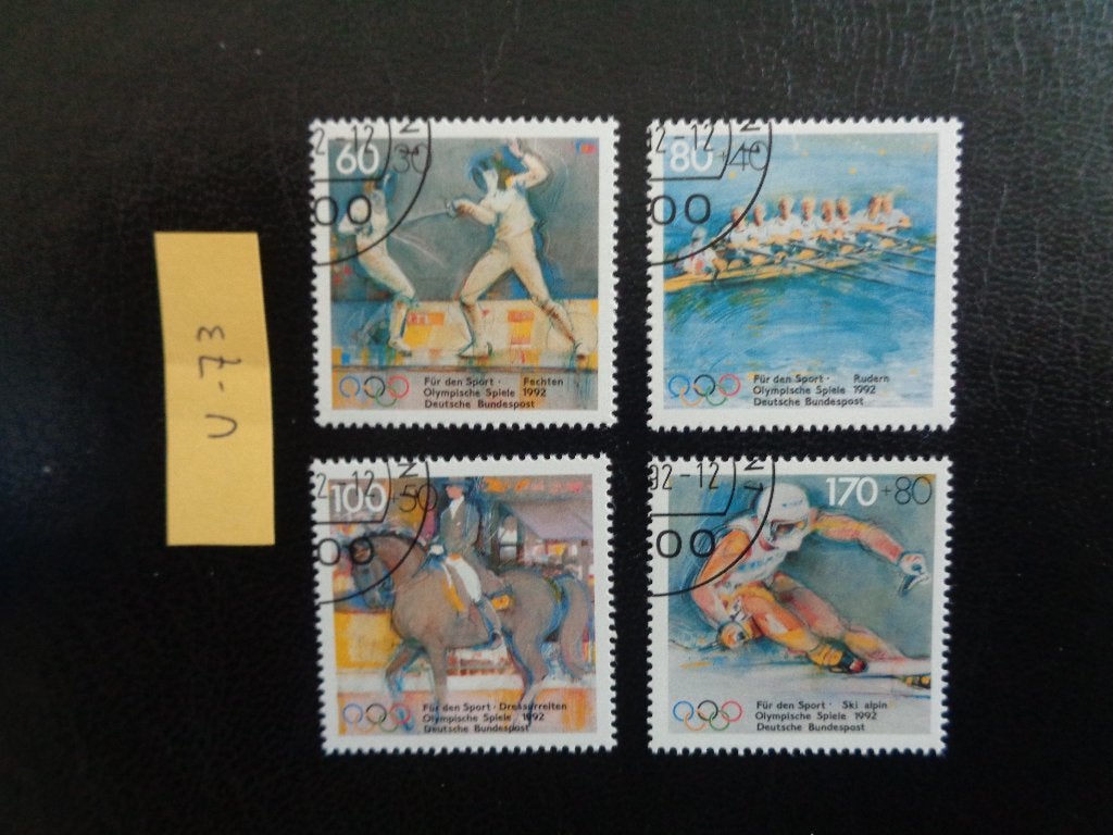 brd - olympische spelen spanje/france 1992 (v-73), Postzegels en Munten, Ophalen of Verzenden, BRD, Gestempeld
