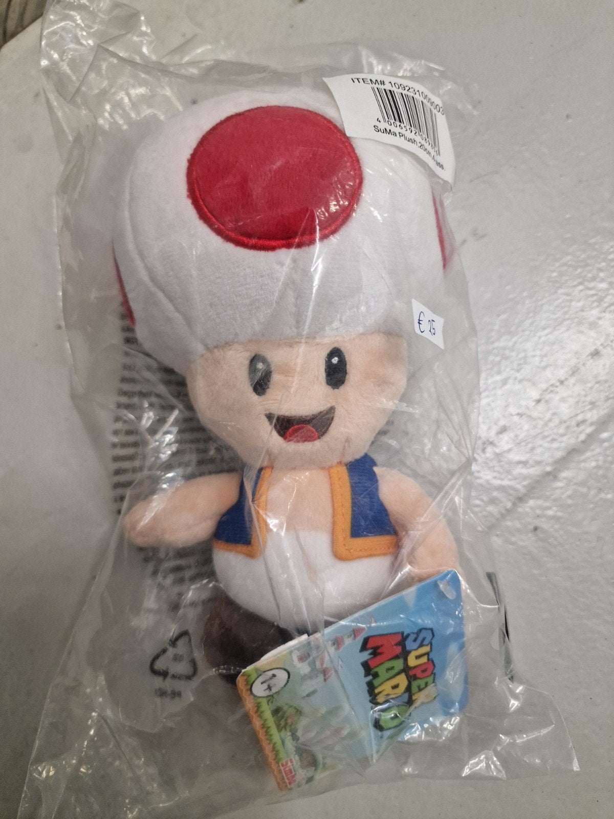 Super Mario Bros movie Toad knuffel Nieuw in verpakking, Ophalen of Verzenden, Nieuw, Overige typen