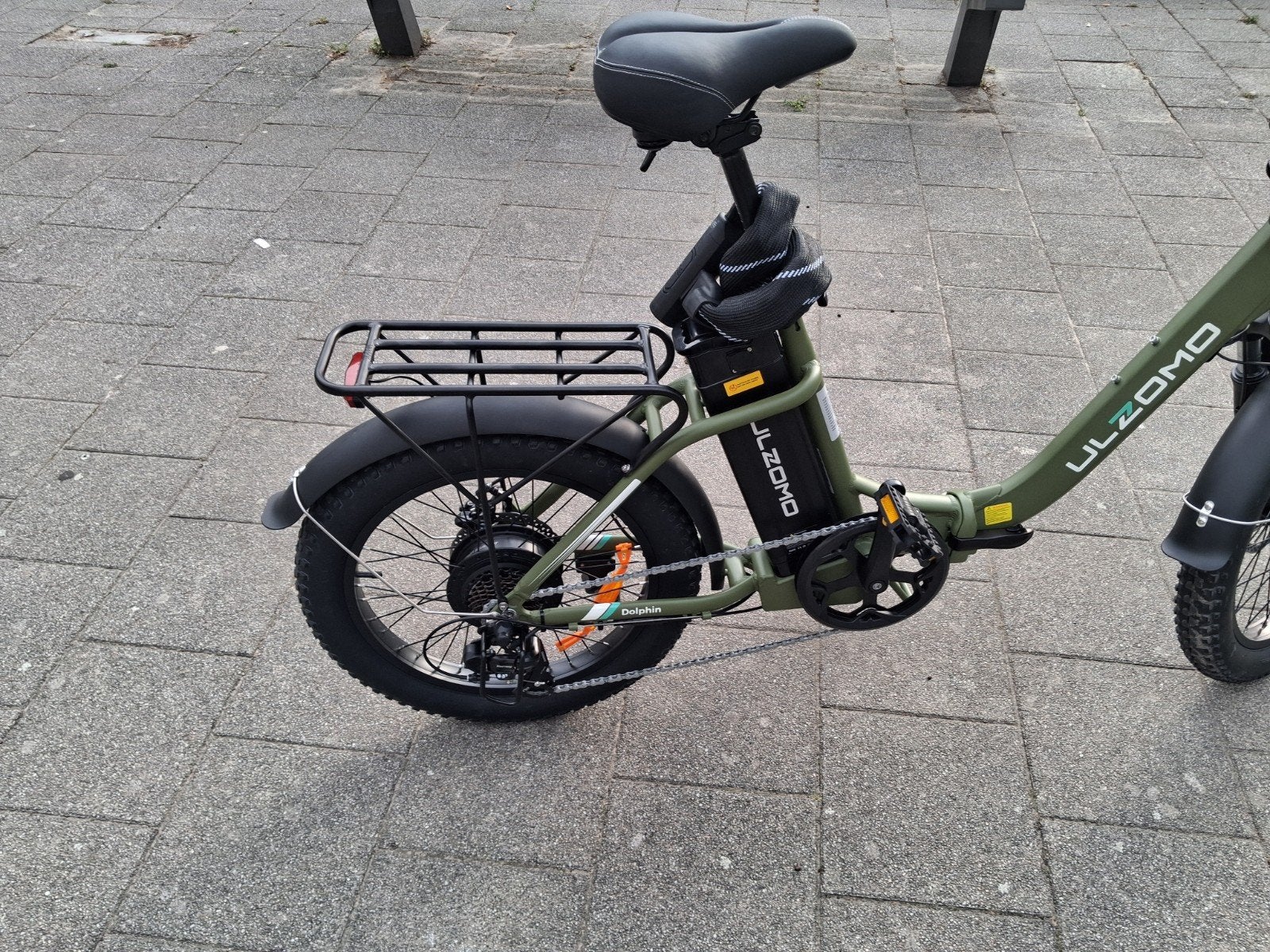 Ulzomo Elektrische Vouwfiets - Z.G.A.N. met gashendel, Fietsen en Brommers, Overige merken, Ophalen of Verzenden, Zo goed als nieuw