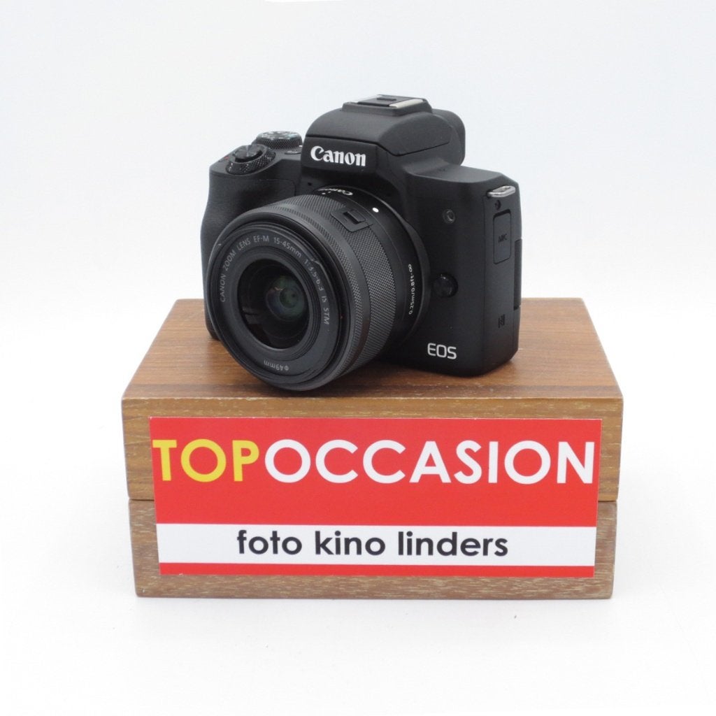 OCCASION: Canon M50 + EF-M 15-45mm F3.5-6.3 IS STM, Audio, Tv en Foto, Fotocamera's Digitaal, Gebruikt, Kantelbaar/draaibaar scherm