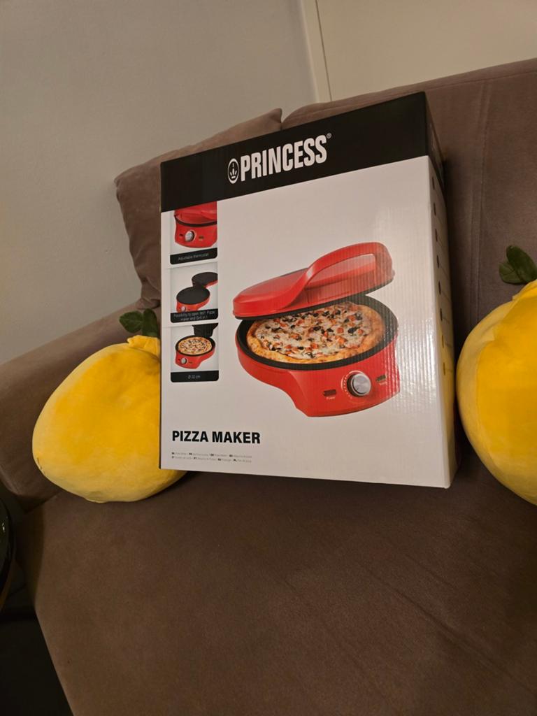 Princess Pizza Maker & Grill - 32cm, Antiaanbaklaag, Witgoed en Apparatuur, Ovens, Ophalen, Minder dan 45 cm, Pizzaoven, Nieuw