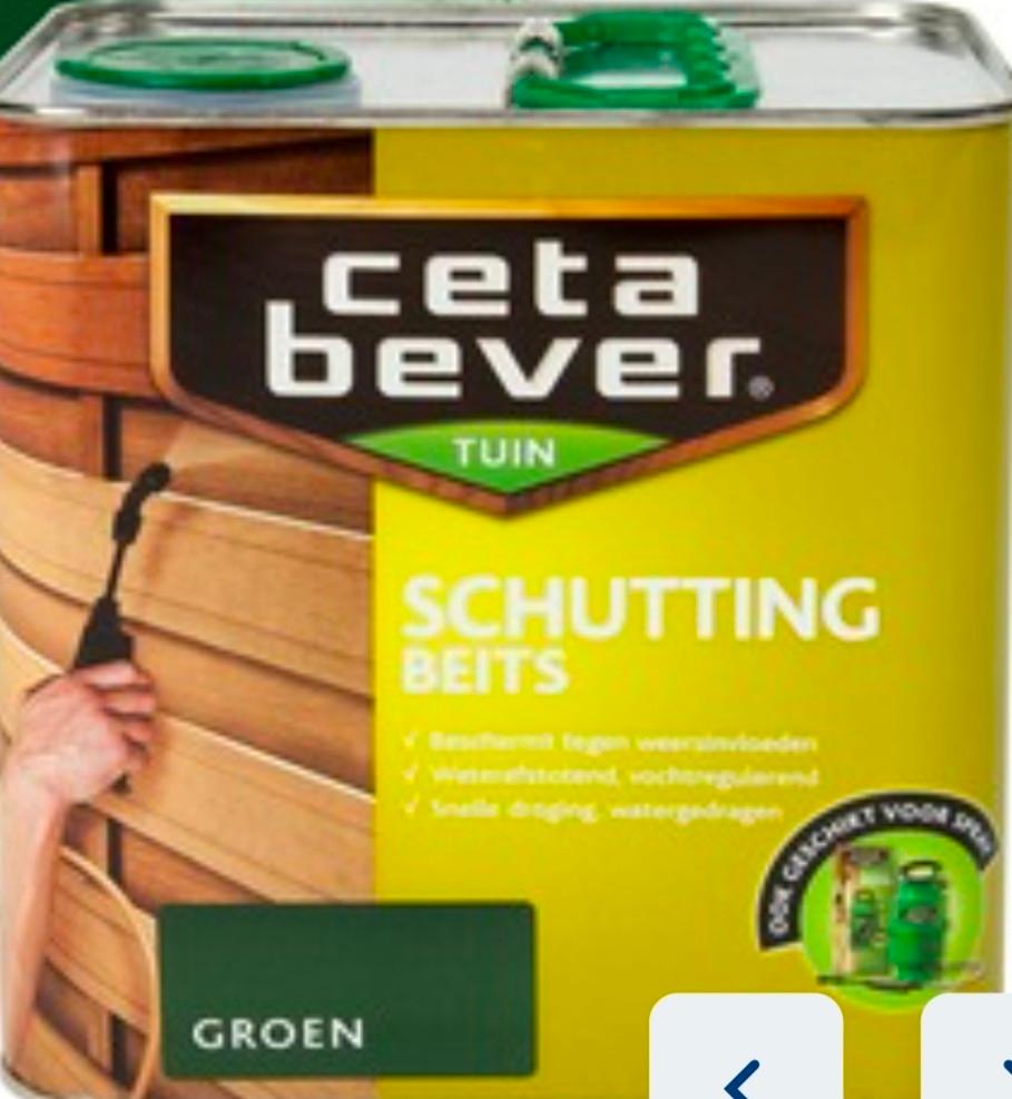 GEZOCHT: Cetabever Groene schutting Beits, Doe-het-zelf en Verbouw, Verf, Beits en Lak, Ophalen of Verzenden, Groen
