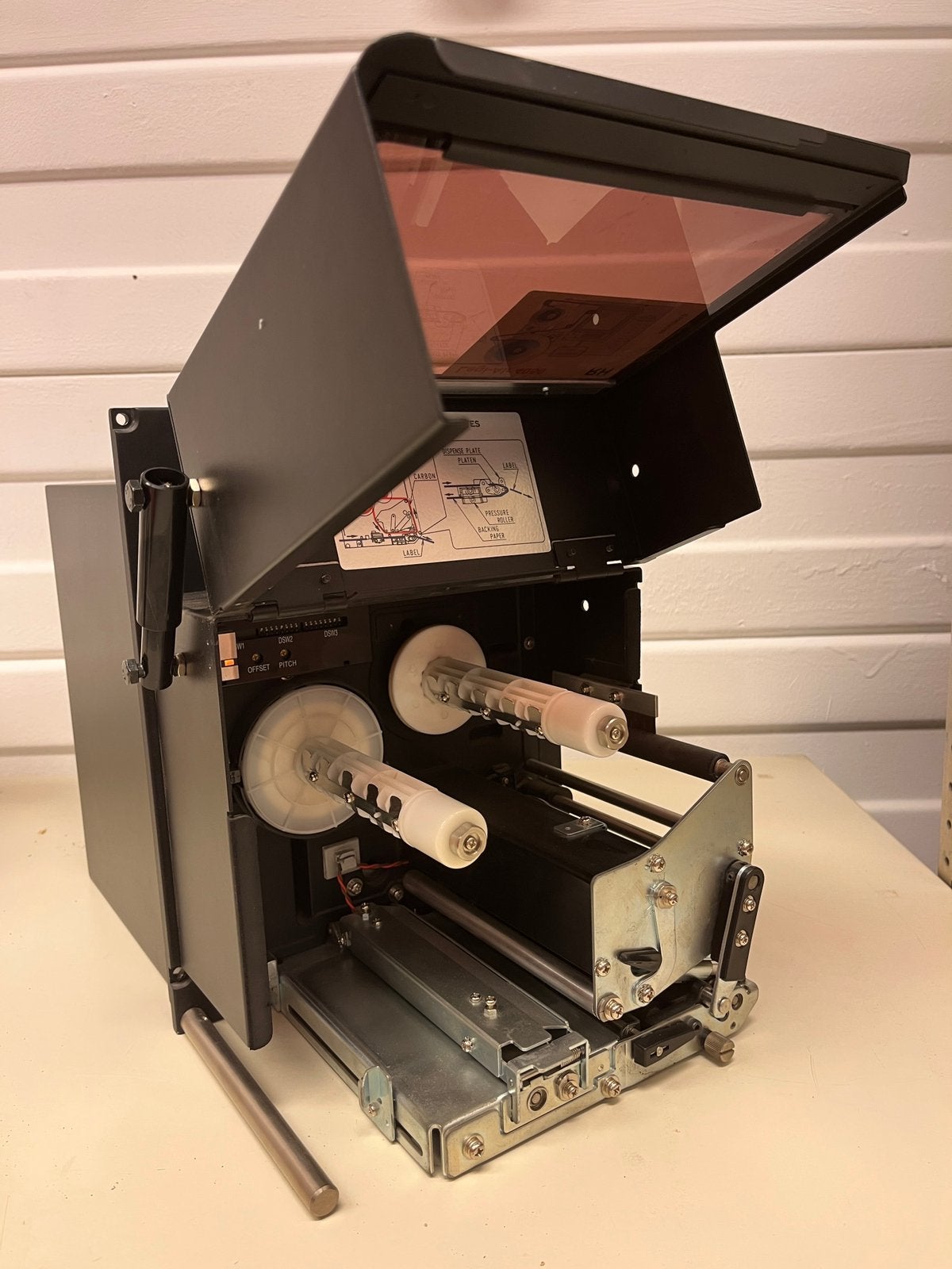 SATO M-8485SE Thermo transfer Etiket- en barcode printer, Computers en Software, Ophalen, Gebruikt, Etiket