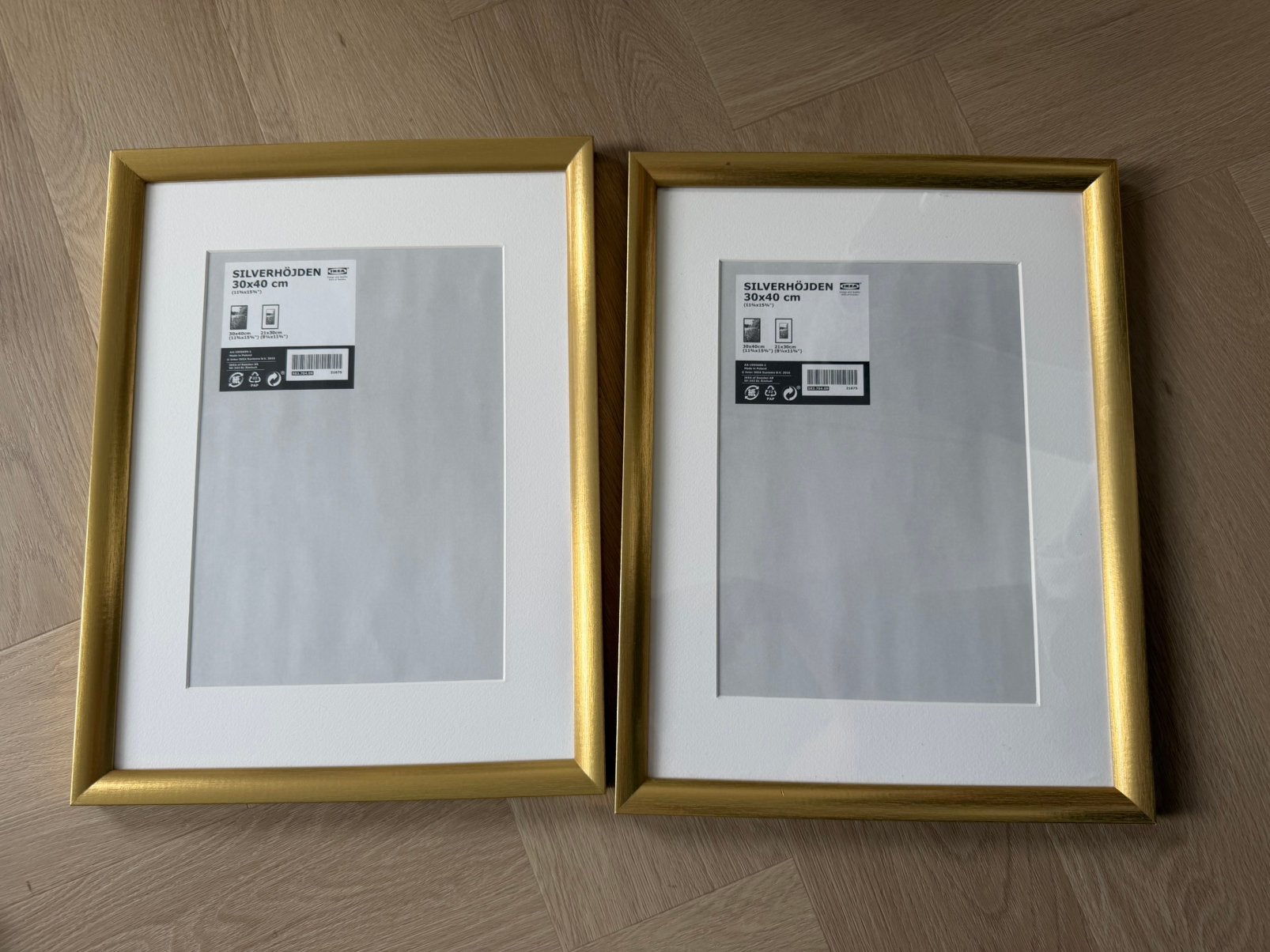 Ikea silverhojden fotolijst 30x40 goud, Ophalen, Zo goed als nieuw, Goud
