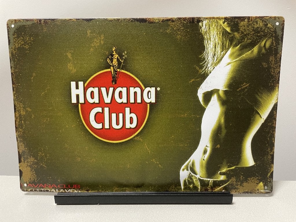 Havanna Club reclamebord (Old Look), Verzamelen, Www.pand50.nl, Reclamebord, Nieuw, Ophalen of Verzenden