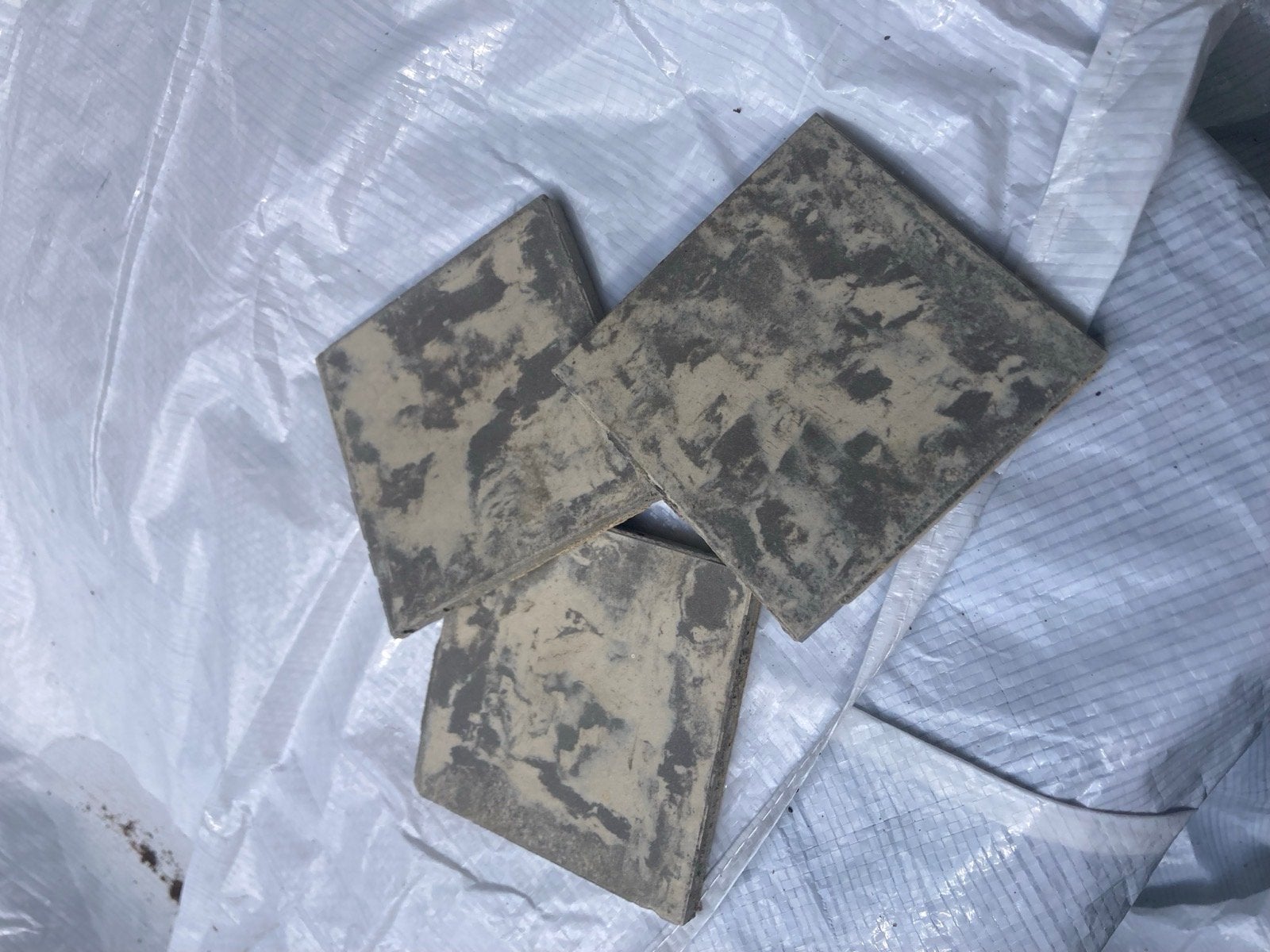 9+ m2 Mosa G32V gewolkte tegels 10x10 cm, Doe-het-zelf en Verbouw, Tegels, Ophalen, Gebruikt, Keramiek, 5 tot 10 m²