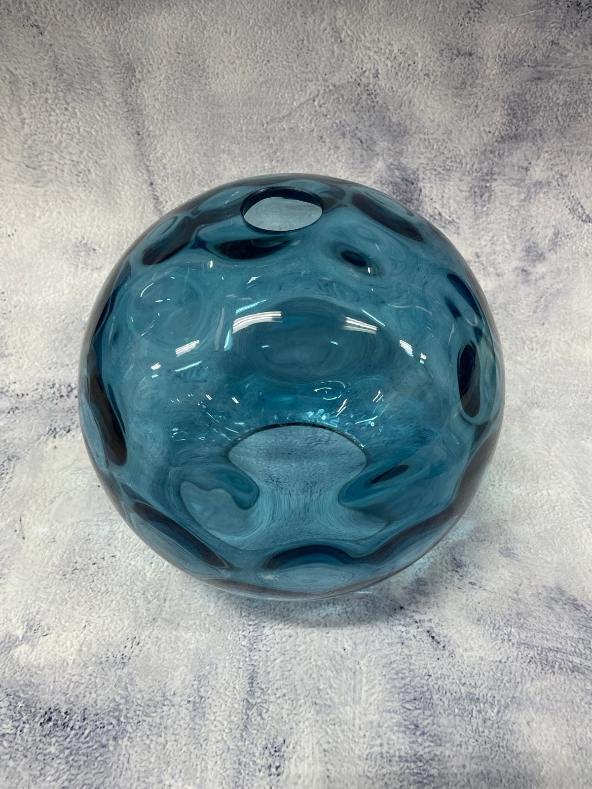 Made Ilaria Hanglamp Glazen Bol 20 cm blauw, Ophalen of Verzenden, Gebruikt