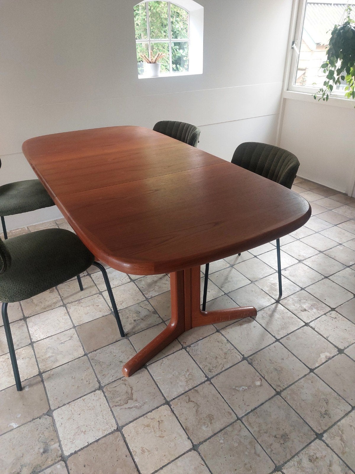 vintage teak eettafel, Huis en Inrichting, Tafels | Eettafels, Ophalen, Gebruikt, 100 tot 150 cm, 50 tot 100 cm